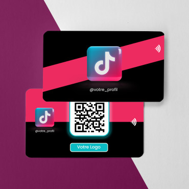 Připojená a bezkontaktní karta TikTok Follow Card