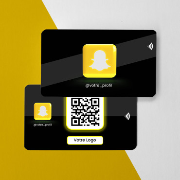 Cartão de acompanhamento do Snapchat conectado e sem contato