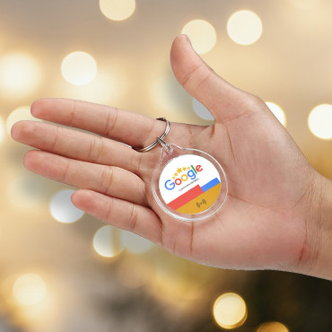 Connected and contactless Google Review NFC keychain