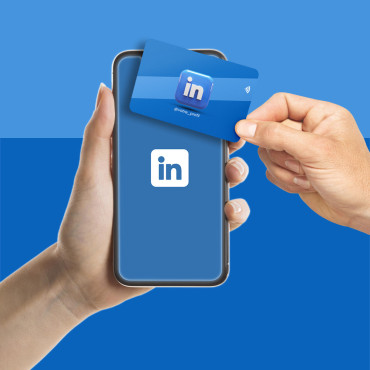 Prijungta ir bekontaktė „LinkedIn“ sekimo kortelė