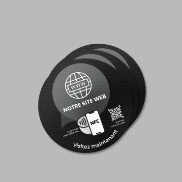 NFC-klistremerke Tilkoblet nettside for vegg, disk, POS og utstillingsvindu
