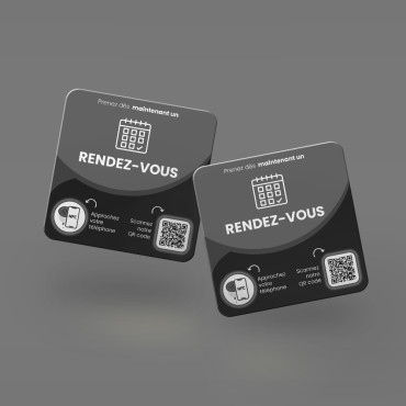 Vernetzte Rendez-Vous-NFC-Platte für Wand, Theke, POS und Vitrine
