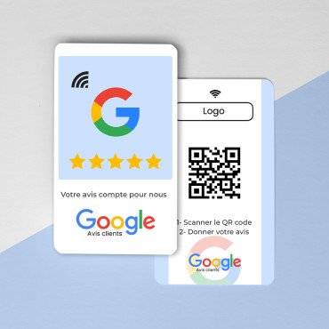 Google NFC Review Card och QR-kod