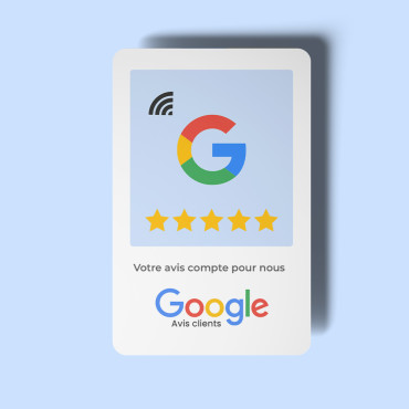 Google NFC Review Card og QR-kode