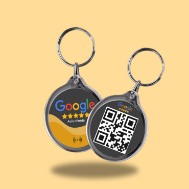 Porte-clés NFC Avis Clients Google connecté
