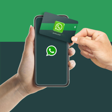 Cartão de contato do WhatsApp conectado e sem contato