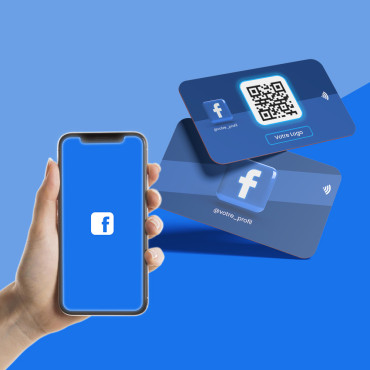 Připojená a bezkontaktní karta sledování Facebooku
